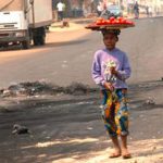 A child street hawker